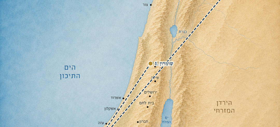 מפת המסע של הושע בן אלה