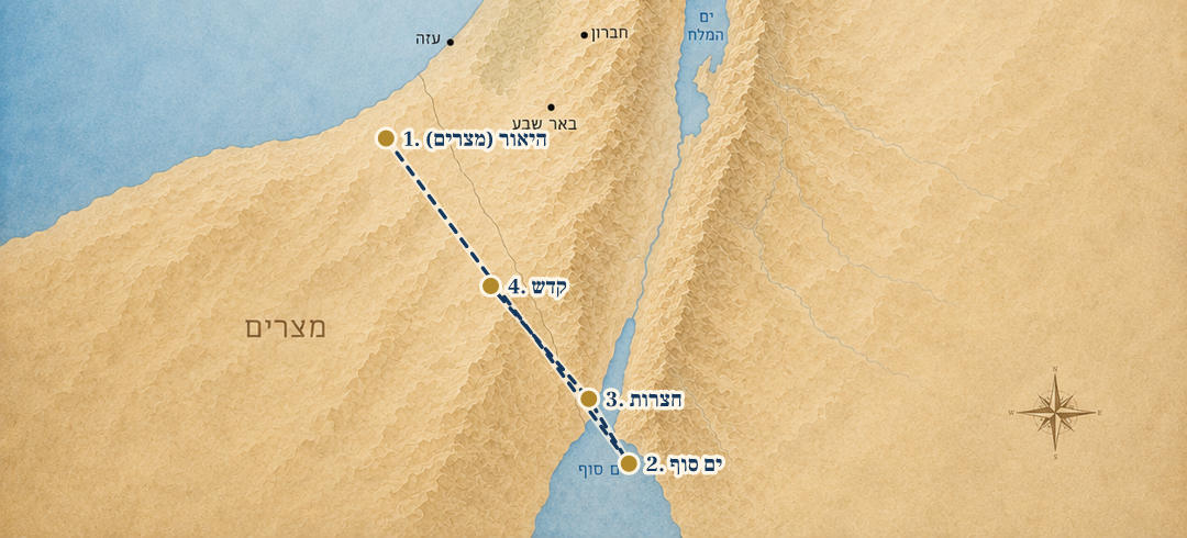 מפת המסע של מרים