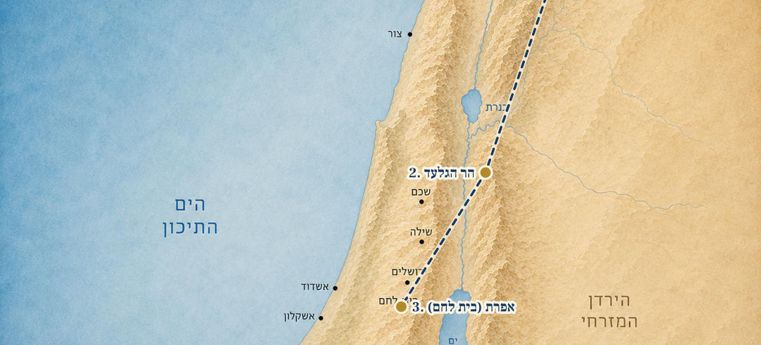מפת המסע של רחל