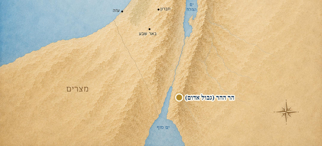 הר ההר (גבול אדום) על המפה
